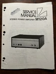 Luxman M120A Power Amplifier Service Manual Original Genuine Oem. Fixed Price $29.99.