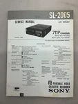 Sony SL-2005 Original Service Manual Free Shipping. Fixed Price $14.00.