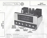 1956 Pilot HF-56 Receiver Tube Am Fm Radio Photofact Manual Schematic HF56 Vtg. Fixed Price $11.04.