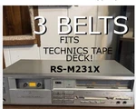 Pcs Kit Fits Technics RS-M231X Cassette Player (lot Of Belts) New!. Fixed Price $15.95.