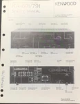 Kenwood KA-691 KA-791 Amplifier Service Manual Original. Fixed Price $29.99.