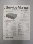 Technics RS-TR979 Dolby Nr-equipped Stereo Double Cassettedeck Servmanual D-5101. Fixed Price $54.95.