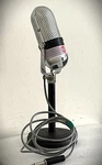 1960'S Mini Rca 77 Style Dynamic Microphone, Broadcast-quality Upgrade, W/stand. Fixed Price $225.00.