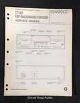Original Kenwood CT-405, KXF-W4030/W4030-S/W4030E Cassette Deck Service Manual. Fixed Price $12.95.