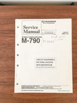 Pioneer M-790 Amplifier Service Manual *original*. Fixed Price $24.97.