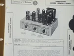 Vintage Sams Photofact Manual Thordarson Models T-32WOO, T-32W10. Fixed Price $6.95.