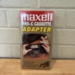 Maxell Cassette Adapter For Vhs-c Videotapes Vcr New Sealed. Fixed Price $52.50.