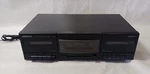 Vintage Kenwood Double Stereo Cassette Deck Model No. KX-W597 Remote. Fixed Price $40.99.