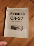 Fisher Cr 37 Cassette Deck Service Manual. Fixed Price $18.88.