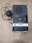 Panasonic RP-911 Auto Stop C-battery/ac-powered Cassette Recorder/player. Fixed Price $25.00.