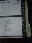 Aiwa HS-SP500 Service Manual Original Repair Book. Fixed Price $49.99.