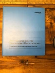 Ampex PR-10 CL-10 Recorder / Reproducer Service Manual *original*. Fixed Price $49.97.