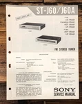 Sony ST-J60A Tuner Prelim. Service Manual *original*. Fixed Price $14.97.
