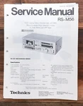 Technics RS-M56 Cassette Service Manual *original*. Fixed Price $14.97.