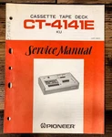 Pioneer CT-4141E Cassette Service Manual *original*. Fixed Price $19.97.