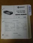 Hitachi TRQ-220 Service Manual Original Repair Book Cassette Tape Recorder. Fixed Price $19.98.