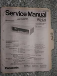 Panasonic RS-636 Service Manual Original Repair Book Stereo Tape Deck Player. Fixed Price $25.00.