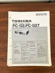 Toshiba PC-G2T Cassette Deck Service Manual *original*. Fixed Price $13.97.
