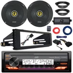 Jvc Marine Radio, 2X 6.5" Speakers, Amp W/kit, 98-13 Harley Install Accessories. Fixed Price $475.99.
