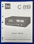 Original Dual C819 Cassette Deck Service Manual. Fixed Price $17.95.