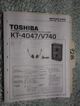 Toshiba KT-4047 V740 Service Manual Original Repair Book Stereo Tape Deck Player. Fixed Price $19.98.