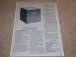 Carver M-400T Amplifier SHEET,1 PG,SPECS,INFO,1987. Fixed Price $9.99.