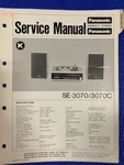 Panasonic SE3070 SE-3070C Service Manual **original**. Fixed Price $19.99.