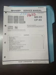 Sharp MD-X5/ CP-X5 Service Manual Original Repair Book Mini Cd. Fixed Price $49.99.
