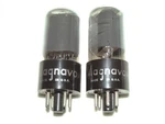 2 6V6GT Rca/magnavox Tubes*smoked Glass*super Strong Matched PAIR*#6. Fixed Price $58.00.