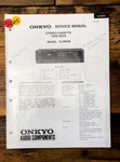 Onkyo TA-RW66 Cassette Service Manual *original*. Fixed Price $14.97.