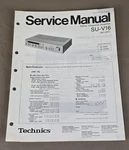 Technics Stereo Integrated Amplifier SU-V16 Service Manual D-4512. Fixed Price $54.95.