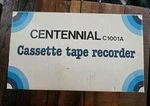 Cassette Tape Recorder Centennial Slimline Vintage C-693A Power Battery. Fixed Price $39.99.