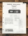 Onkyo TA-2033 Cassette Service Manual *original*. Fixed Price $14.97.