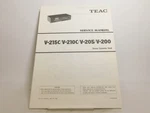 Teac V-215C 210C 205 200 Cassette Deck Service Manual W/ Schematics (original). Fixed Price $20.00.