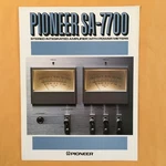 Original Pioneer SA-7700 Integrated Amplifier Brochure Nos And Uncirculated. Fixed Price $19.95.