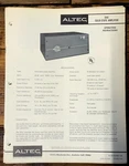 Altec Model 351C Amplifier Owners Manual & Schematic *orig*. Fixed Price $24.97.
