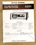 Craig Model 5201 Cassette Service Manual *original*. Fixed Price $13.97.