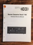 Bic / B.i.c T-05 T-5 Cassette Service Manual *original*. Fixed Price $24.97.
