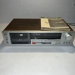 Vintage Hitachi Stereo Cassette Deck D-E66 Powers On Needs Belts With Manual. Fixed Price $99.99.