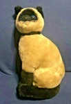 Vintage Siamese Cat Plush 12" 1980 Dakin Fun Farm Blue Eyed Realistic Toy. Fixed Price $24.99.