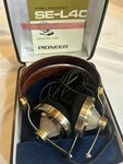 Pioneer SE-L40 Vintage Stereo Headphones Brass And Leather Fully Working W/case. Fixed Price $350.00.