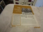 Vintage Eico Transistor Stereo / Mono 4 Track Tape Deck Info Spec Data Sheet '60. Fixed Price $7.99.