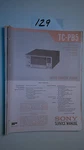 Sony TC-PB5 Service Manual Original Repair Book Stereo Tape Deck Player Vintage. Fixed Price $50.00.