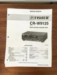 Fisher CR-W9125 Cassette Service Manual *original* #2. Fixed Price $14.97.
