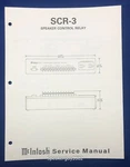 Original Mcintosh SCR-3 / Speaker Control Relay Service Manual. Fixed Price $19.95.