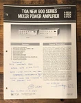 Toa A-903A -906A -912A Amplifier Owners Manual & Schematic *orig*. Fixed Price $24.97.