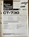 Pioneer CT-730 Stereo Cassette Tape Deck Original Service Repair Manual. Fixed Price $19.94.