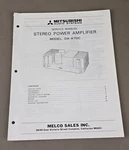 Mitsubishi Stereo Power Amplifier DA-A7DC Service Manual D-3939. Fixed Price $99.95.