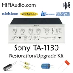 Sony TA-1130 Rebuild Restoration Recap Upgrade Kit Repair Filter Capacitor. Fixed Price $175.00.