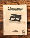 Pentagon Industries C-10 Cassette Copier Service Manual *original*. Fixed Price $19.97.